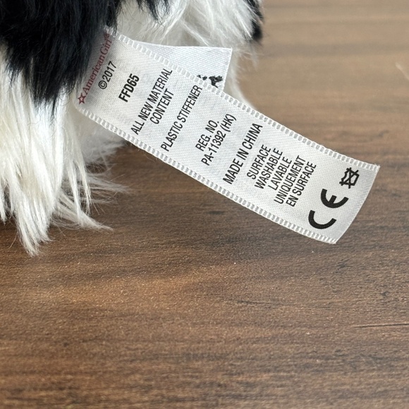 American Girl Doll Pet Puppy Dog Sheepdog Black & White Truly Me Posable 2017 - Picture 7 of 7